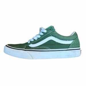 Vans Old Skool Lace Up Sneaker Suede Kelly Green White Skate Casual 6.5